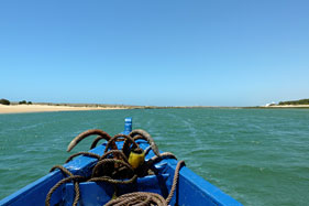 Boat trip from Oualidia back to Lagoon Lodge
