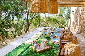 Lunch on the pergola