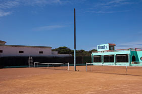 Tennis courts at Oualidia